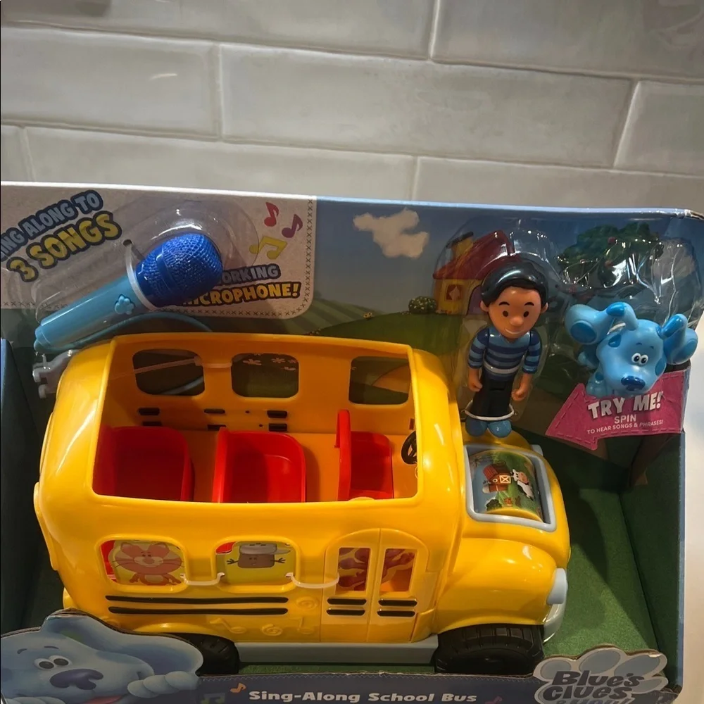 Nickelodeon Blue's Clues Yellow School Bus Toy